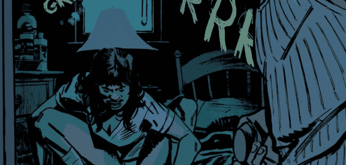 Mark descubre a Megan poseída en el comic