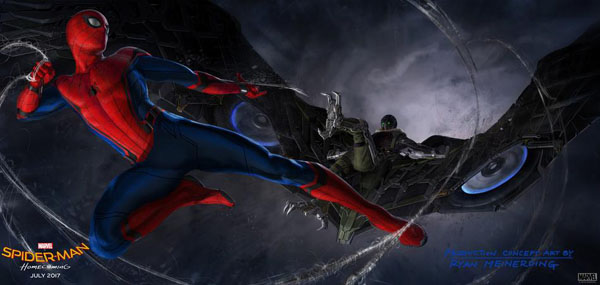 Concept Art de la esperada Spider-Man Homecoming