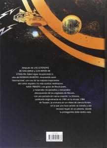 Contraportada de "Nave Prisión". Por Esteban Maroto.