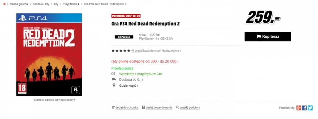 red dead redemtion 2 lanzamiento