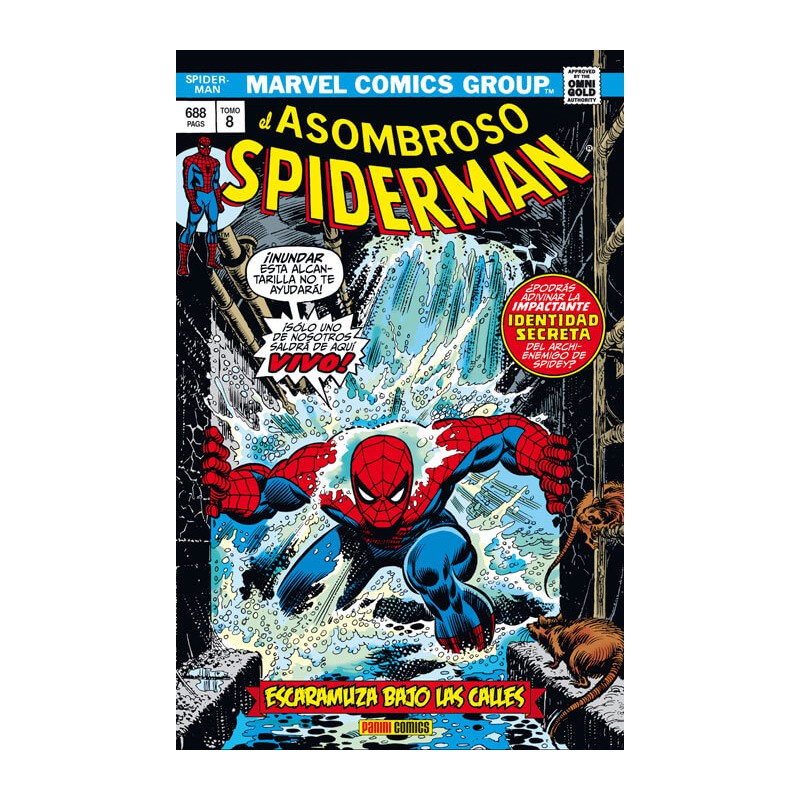 el asombroso spiderman 8 escaramuza bajo las calles marvel gold panini comics