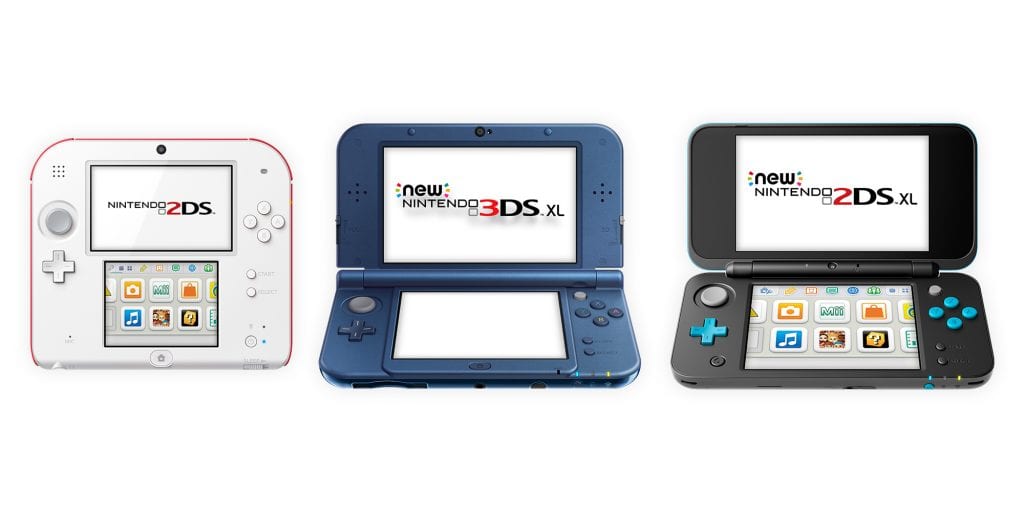 H2x1 Nintendo3DSXL Nintendo2DS
