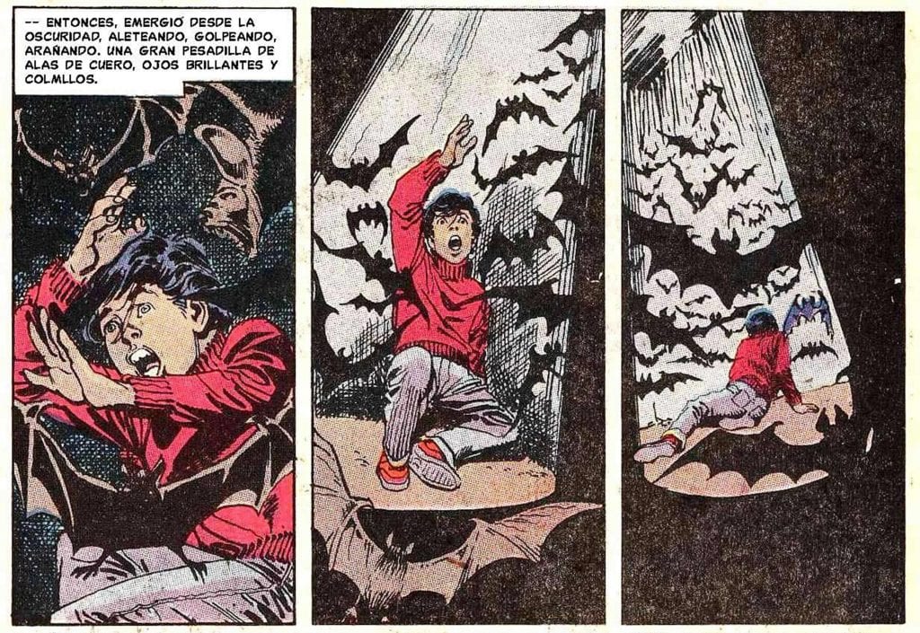 El hombre que cae Batman 1989