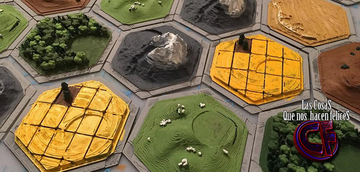 colonos del catan impresora 3d