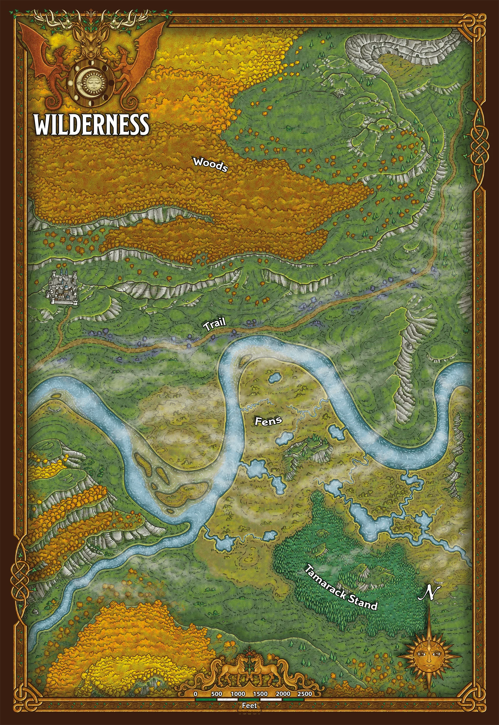 Mapa caja inicio tierras fronterizas