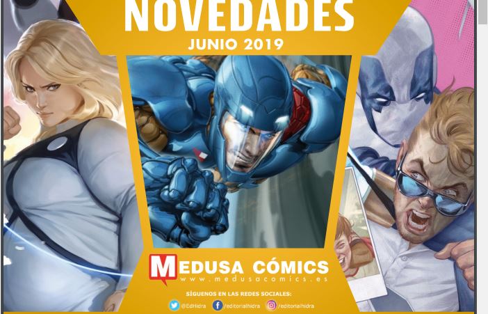 Novedades Medusa Cómics Junio 2019
