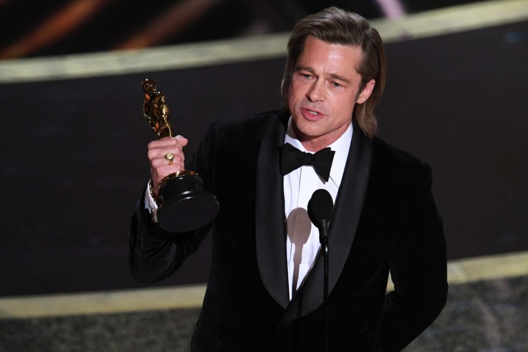 brad pitt oscars2020 win