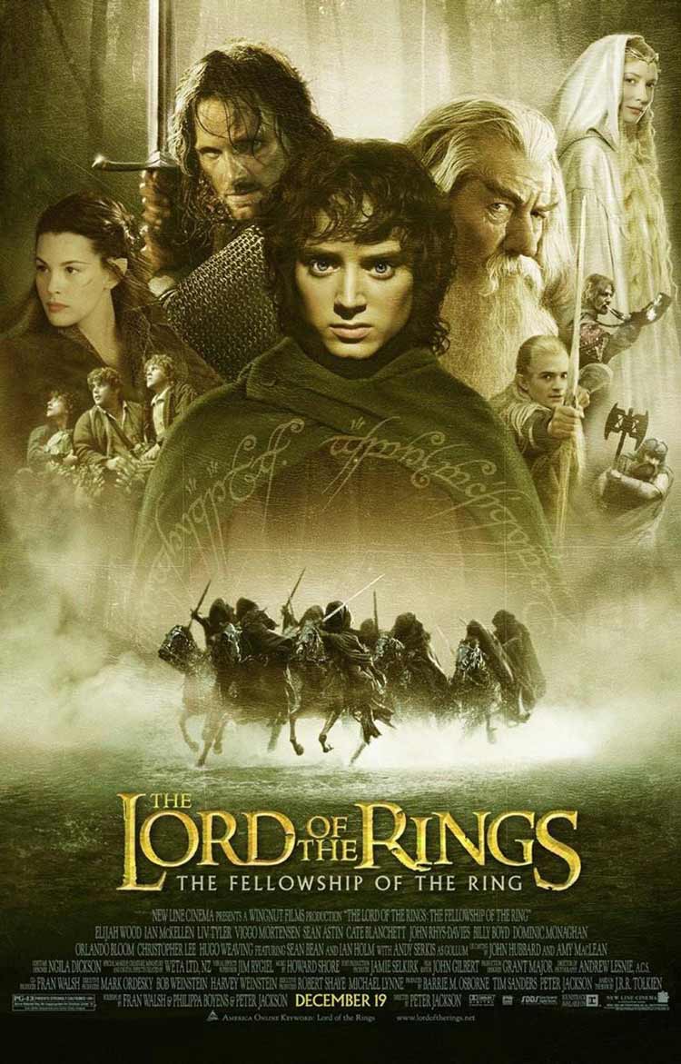 Cartel de La comunidad del anillo