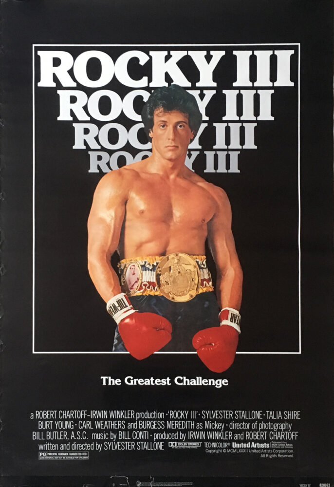 rocky 3 affiche de film 69x104 cm 1982 mr t sylvester stallone