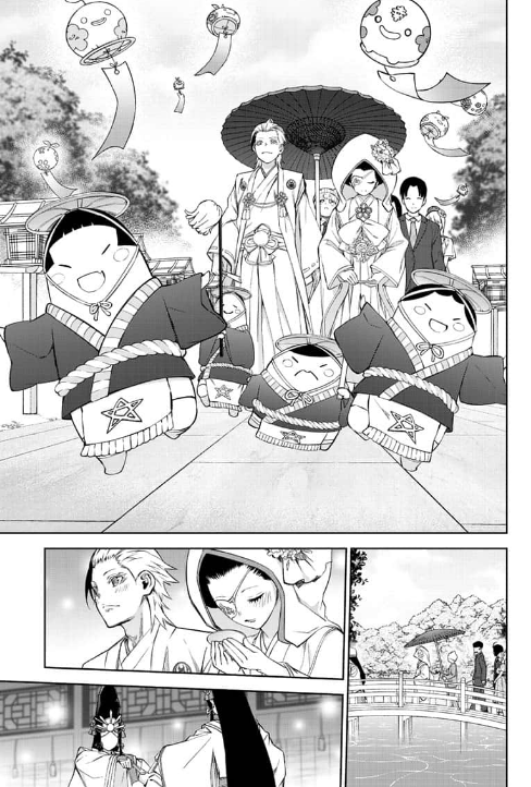 Boda de Rokuro y Benio en Twin Star Exorcists