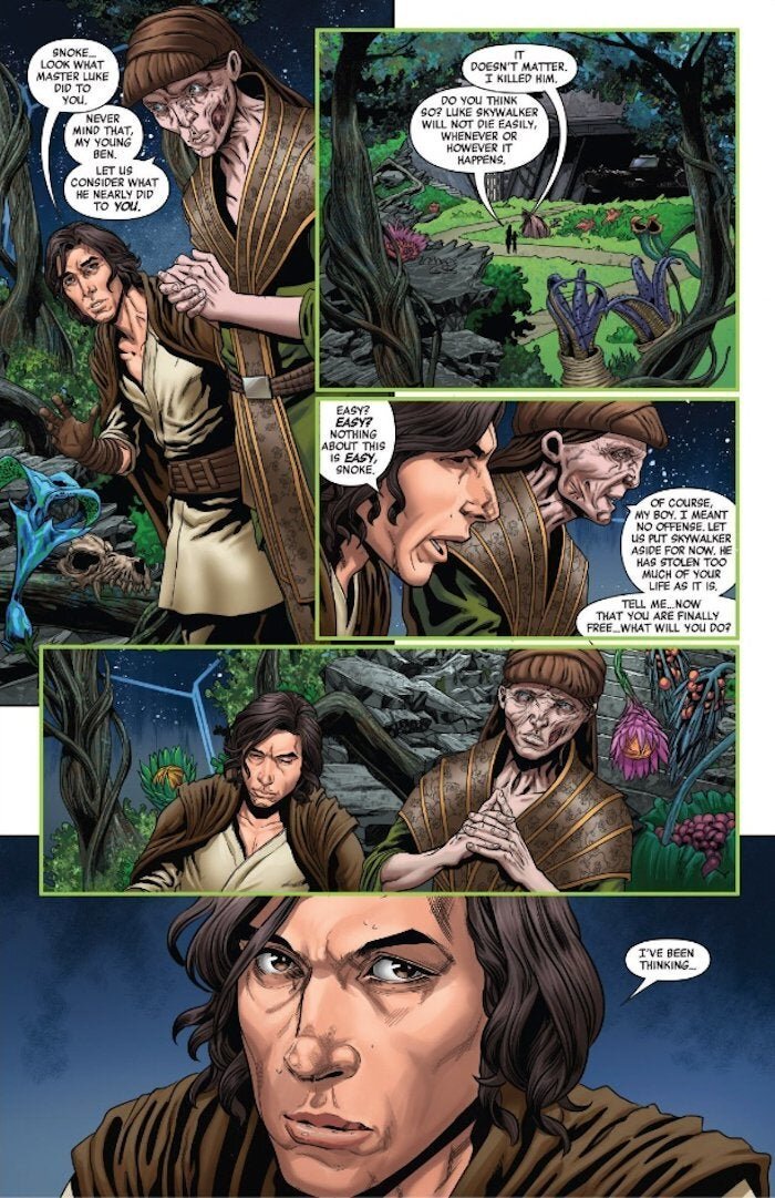 media comicbook com star wars rise kylo ren luke vs snoke fight refrence 1200389