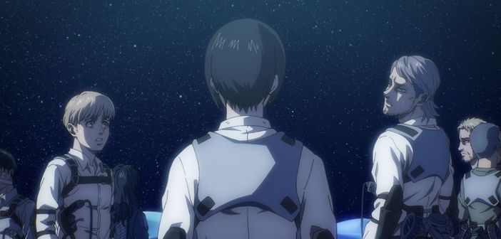 Armin, Mikasa y Jean en La Coordenada