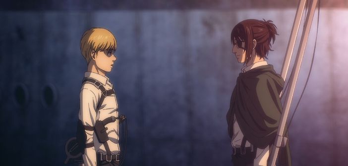 Hange se despide de Armin