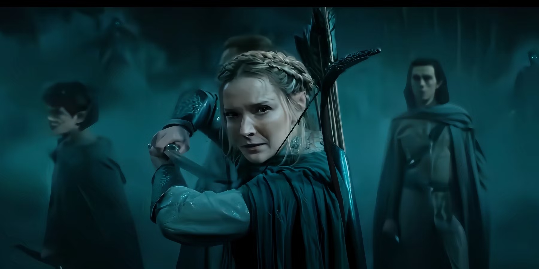 morfydd clark as galadriel in the lord of the rings the rings of power season 2