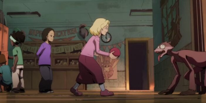 weasel playing with kids in creature commandos 4 e1735232663413