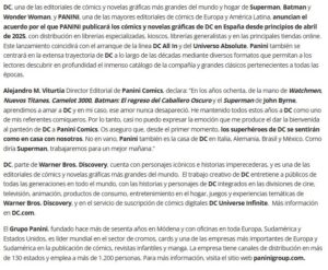 Panini publicará DC en España desde abril