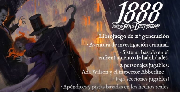 1888 ¿Quién es Jack el Destripador? El librojuego donde la niebla te huele a miedo y whisky barato