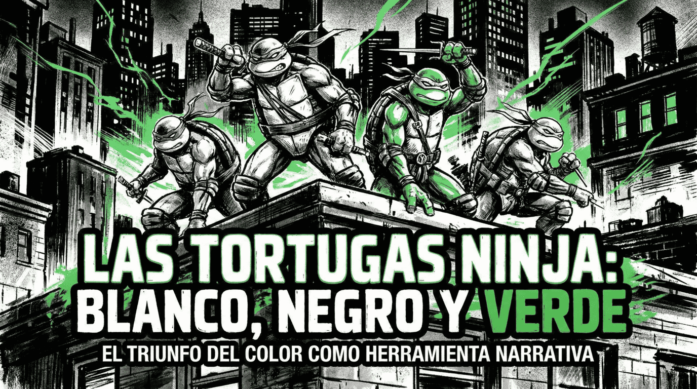Las Tortugas Ninja: Blanco, Negro y Verde: El triunfo del color como herramienta narrativa