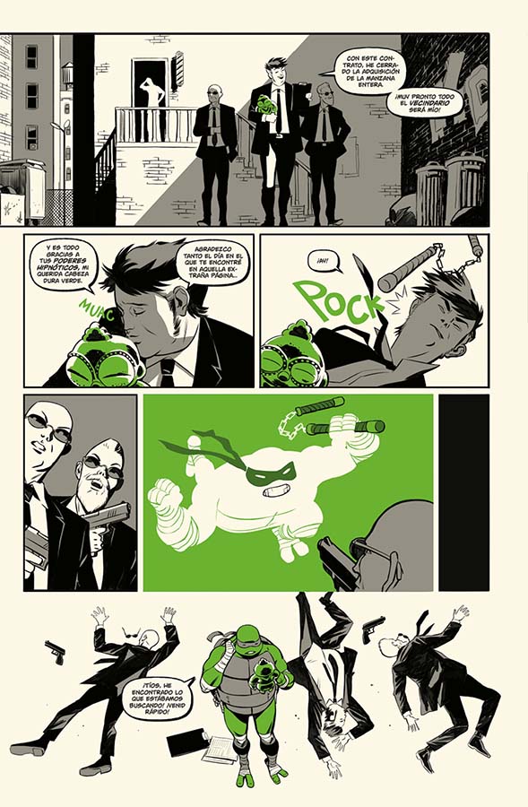 TMNT Blanco Negro Verde INT G 66