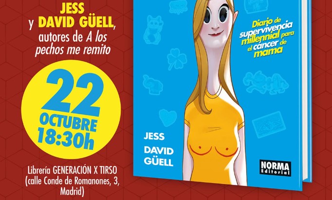 Presentación y reseña de A los pechos me remito. Norma Editorial. Hoy 22 de octubre, a las 18:30h en Generación X de Tirso.